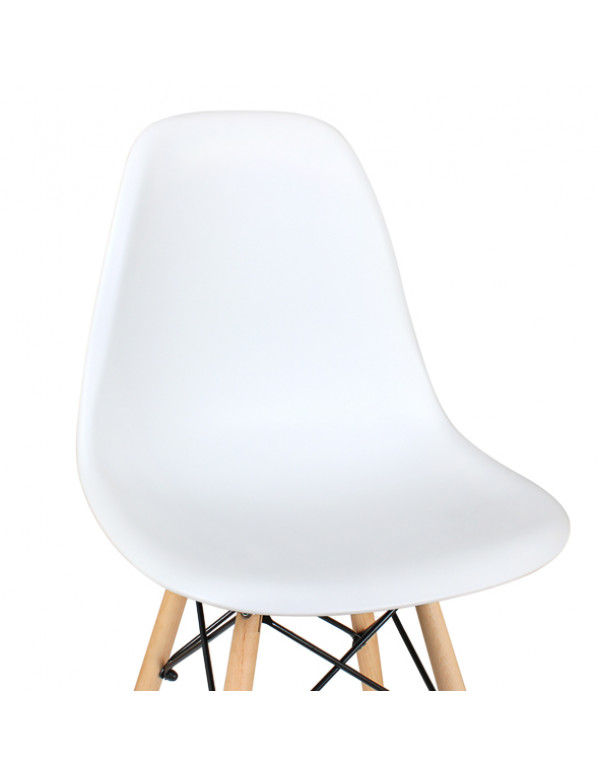 Стул обеденный EAMES DSW WX-503, пластик белый